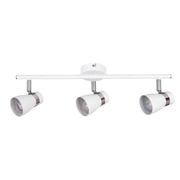 Applique 3 Luci Orientabile GU10 Bianco